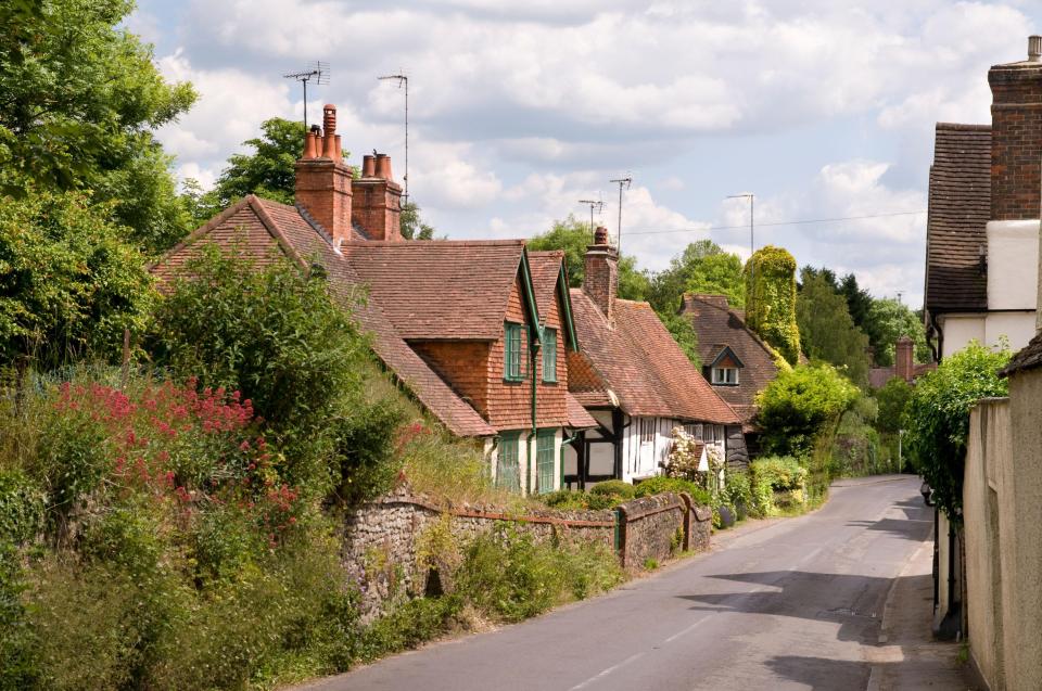 The beautiful village of Shere in Surrey perfectly lives up to the quintessential English country village stereotype.