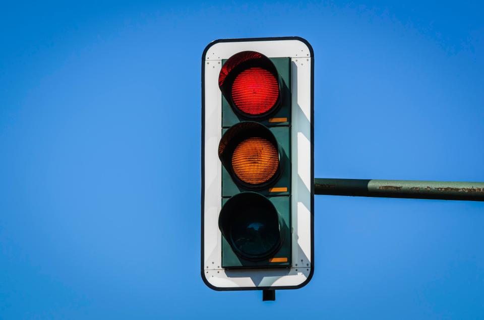  A motorist was fined for trying to challenge traffic light timings