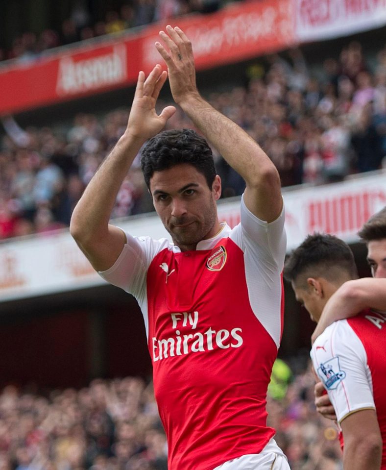 Mikel Arteta spent five years playing for Arsenal during his career