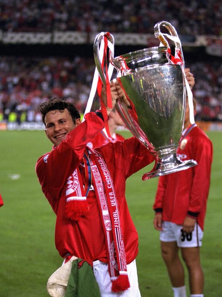  Ryan Giggs won the Champions League twice with Man Utd