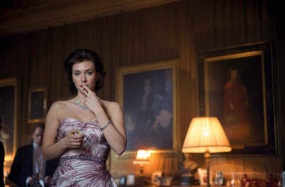 Vanessa Kirby as the princess in The Crown