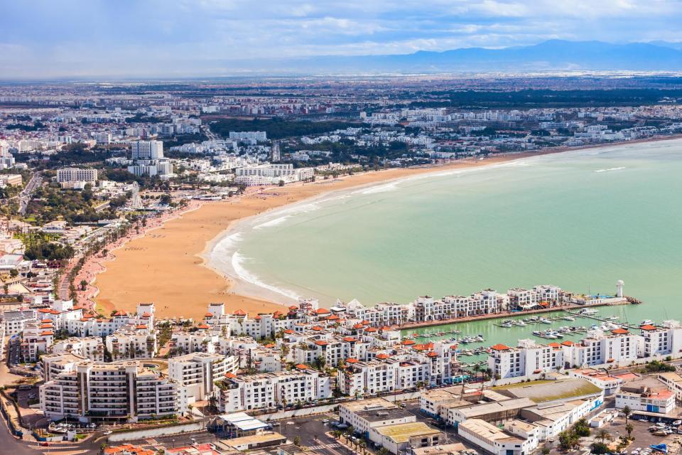 300 days of sunshine a year makes Agadir a reliable holiday destination