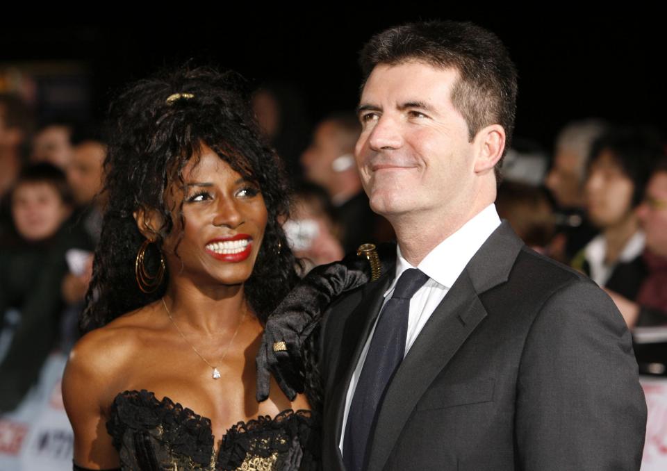  Sinitta and her ex Simon, who she remains close to