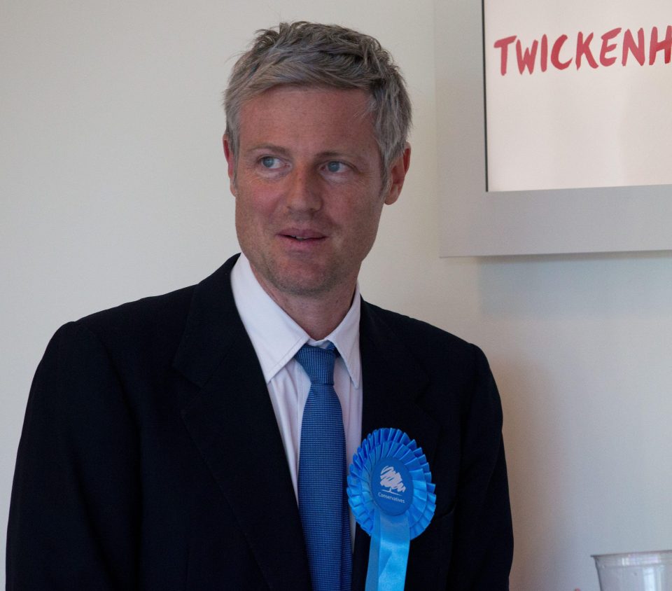  Mr Goldsmith is the Conservative MP for Richmond Park