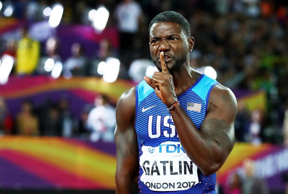 Gatlin silenced the boos inside the London Stadium by claim world championship gold