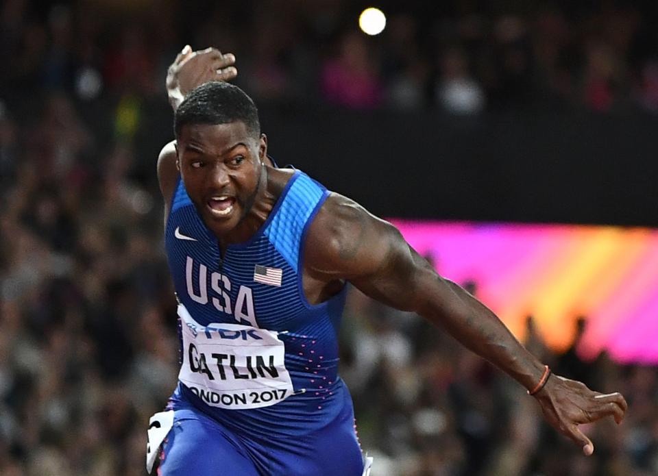 Justin Gatlin has sacked his coach after being dragged into a fresh doping row