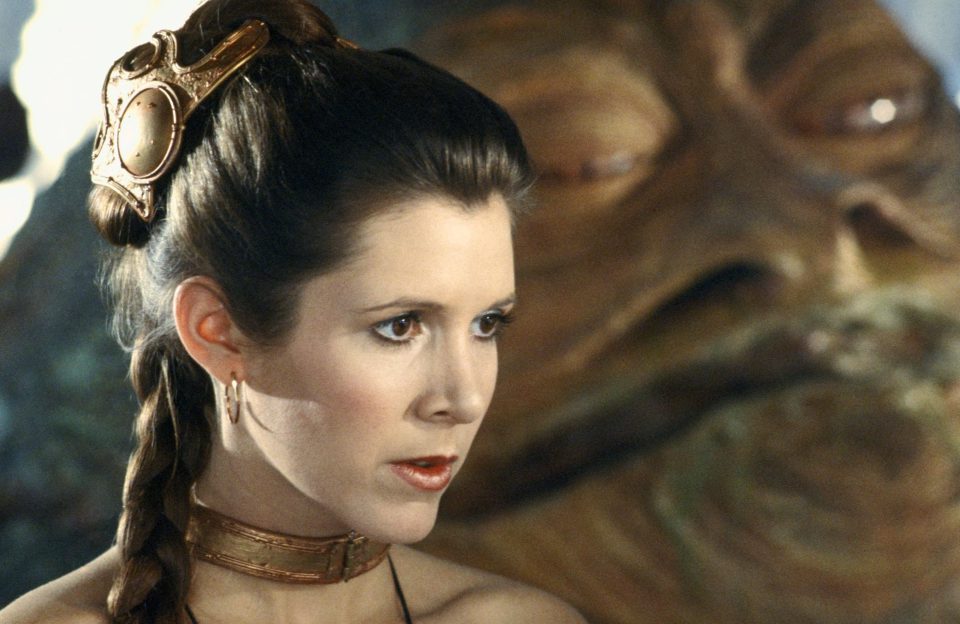  Carrie's star soared thanks to her role as Princess Leia.