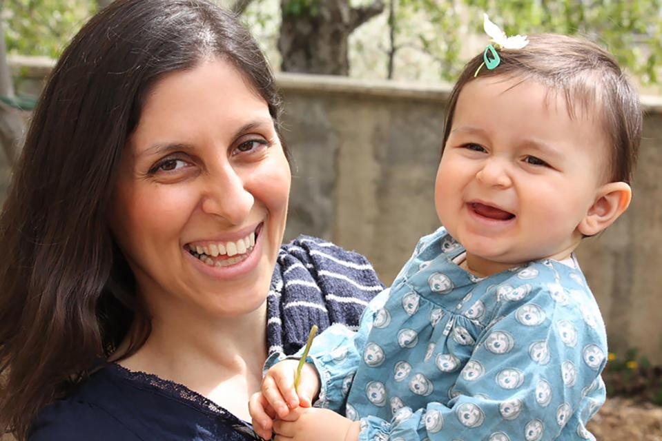  Nazanin Zaghari-Ratcliffe and her daughter Gabriella