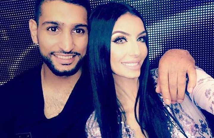 Amir Khan with pregnant wife Faryal Makhdoom following the recent rekindling of their relationship