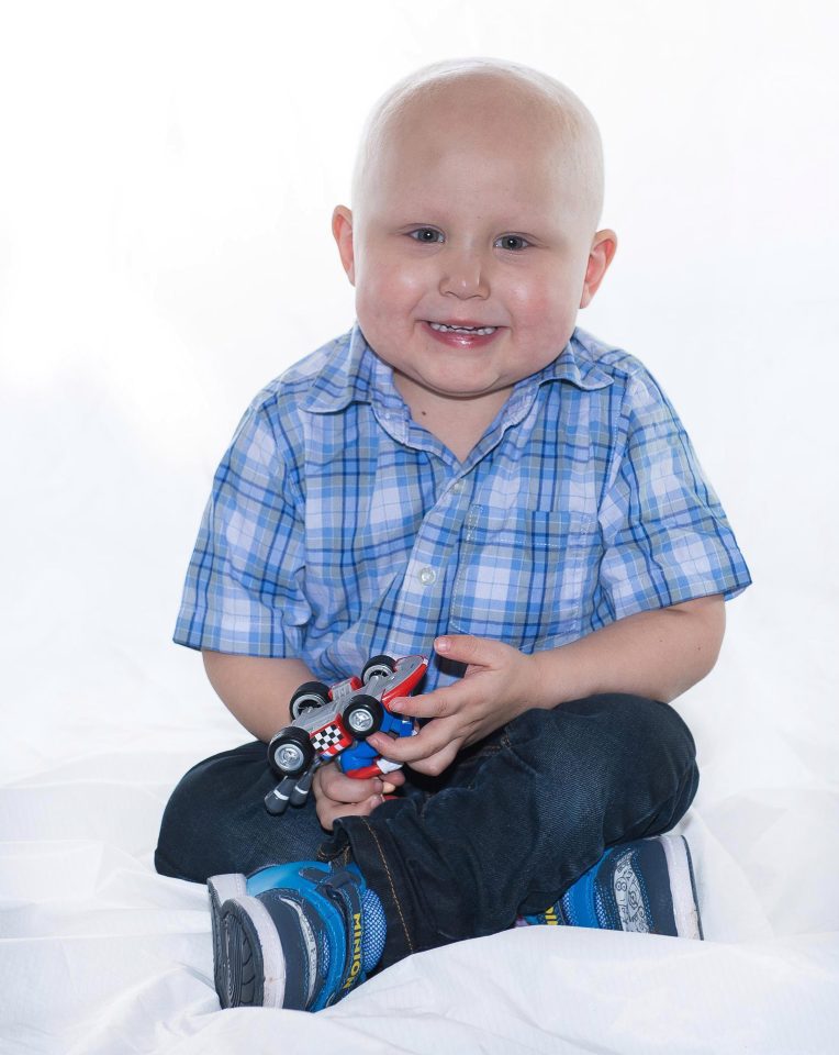 Callum Tolley was diagnosed with leukaemia when he was 11 weeks old