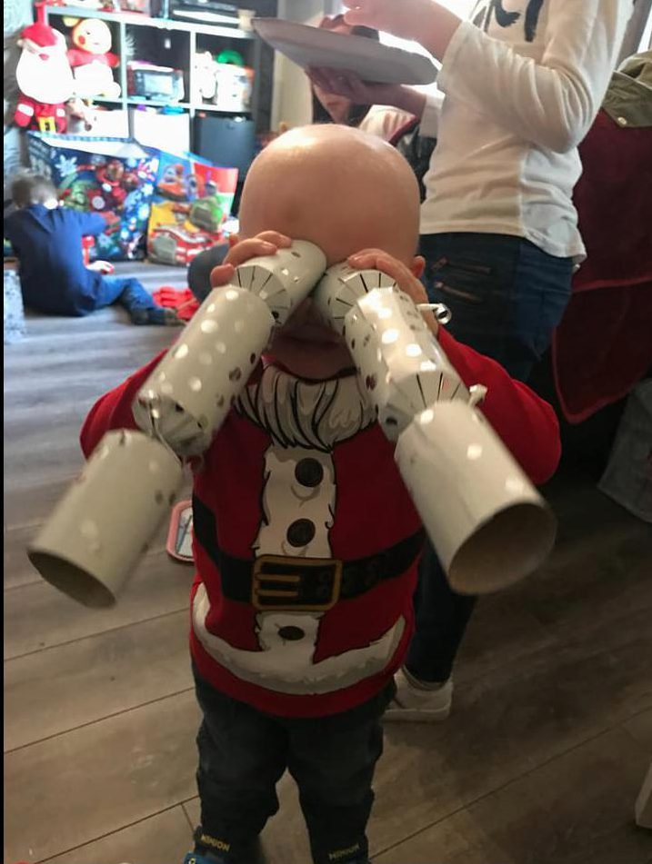 Callum is now three years old and is one of the thousands of kids who will helped this Christmas