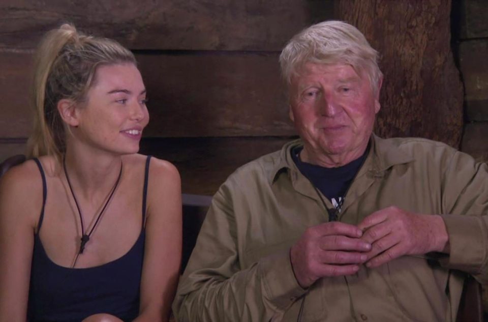  With her best pal in the jungle, Stanley Johnson