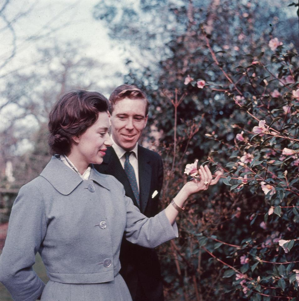 Margaret and Anthony on the day they announced their engagement in 1960