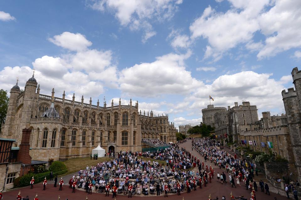  The royals are tipped to start their nuptials at midday at Windsor Castle's St George's chapel