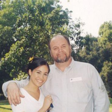 Meghan Markle in her younger days with her father Thomas Markle