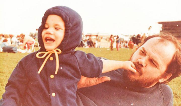  Meghan Markle pictured as a child with her TV technician father Thomas