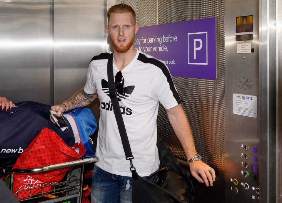 Ben Stokes arrived in Christchurch, New Zeland, earlier this week