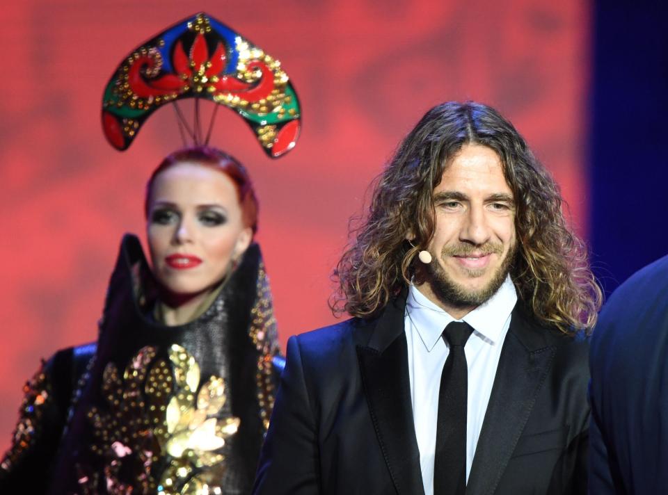  Carles Puyol was in Russia to work at the World Cup draw