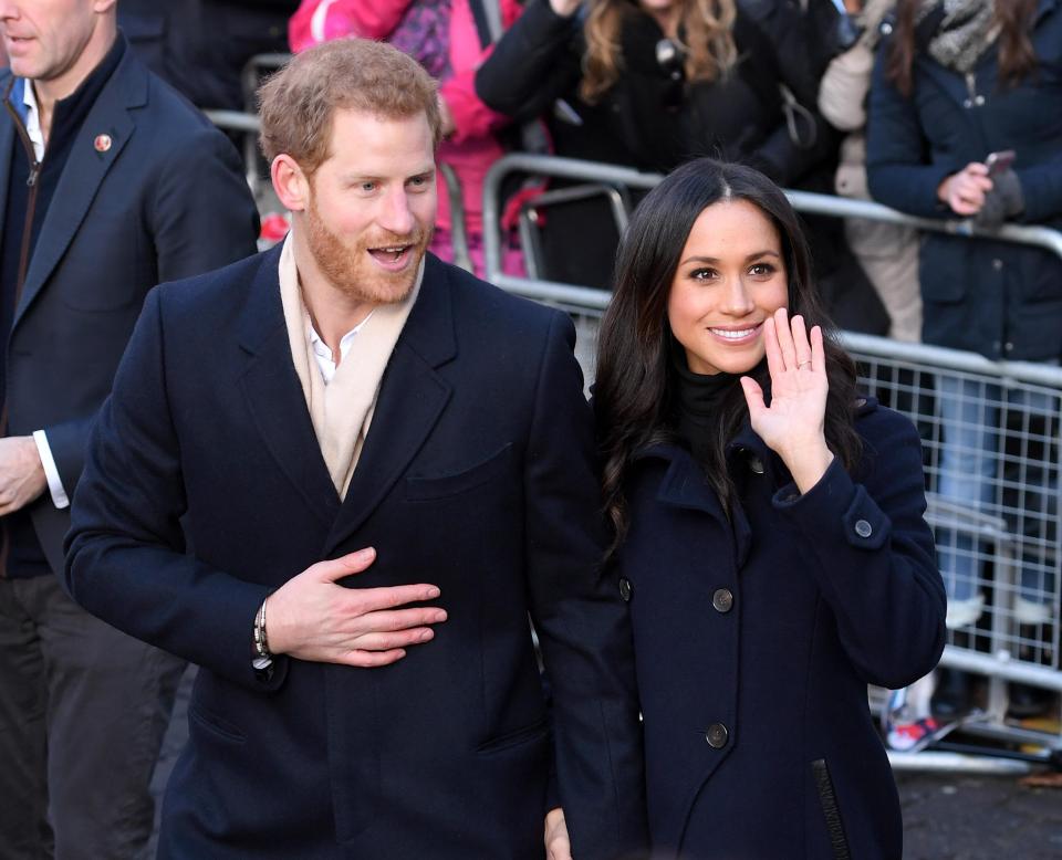  Meghan and Harry were hand-in-hand during their first official engagement since their wedding announcement