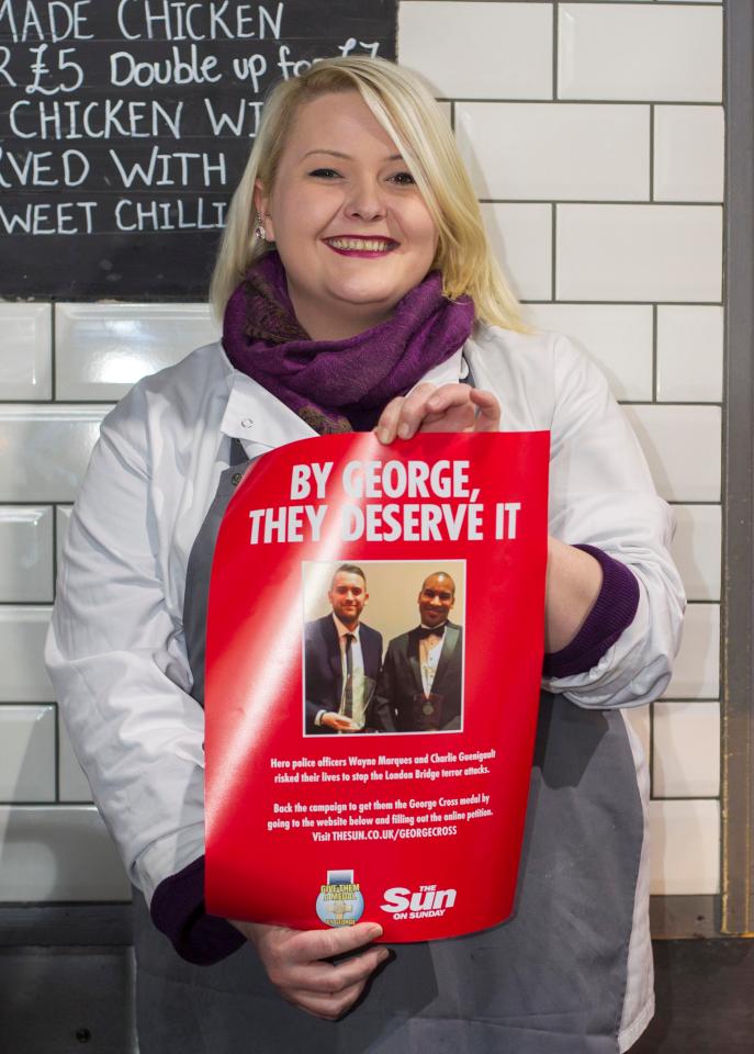  The traders at London Bridge and Borough Market are proudly displaying posters for our campaign