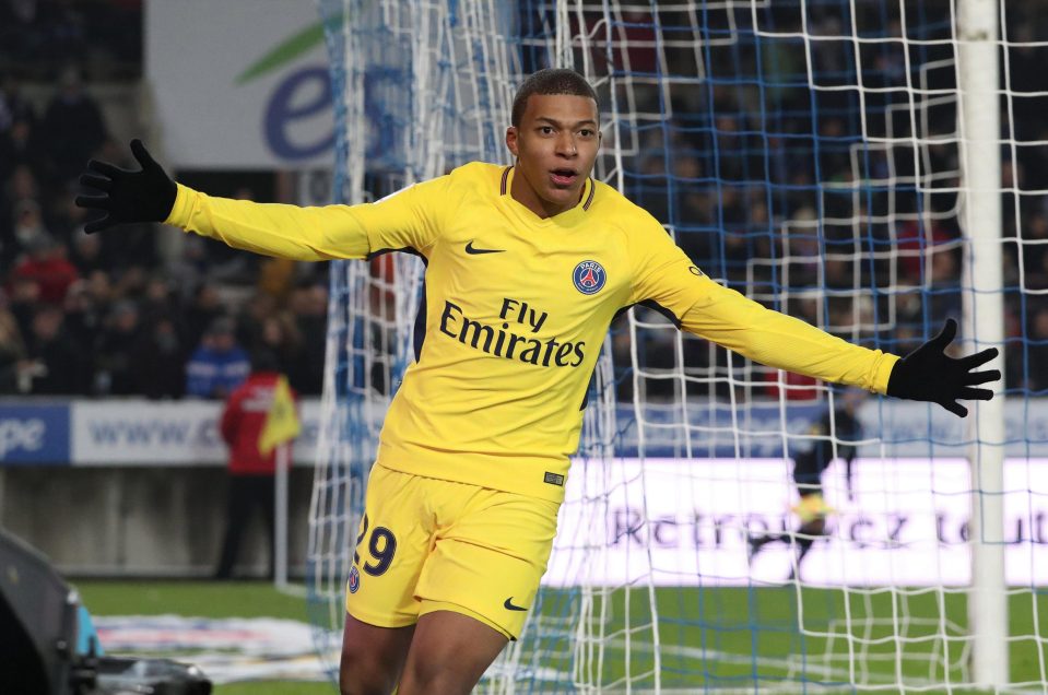  Kylian Mbappe celebrates after scoring the equaliser