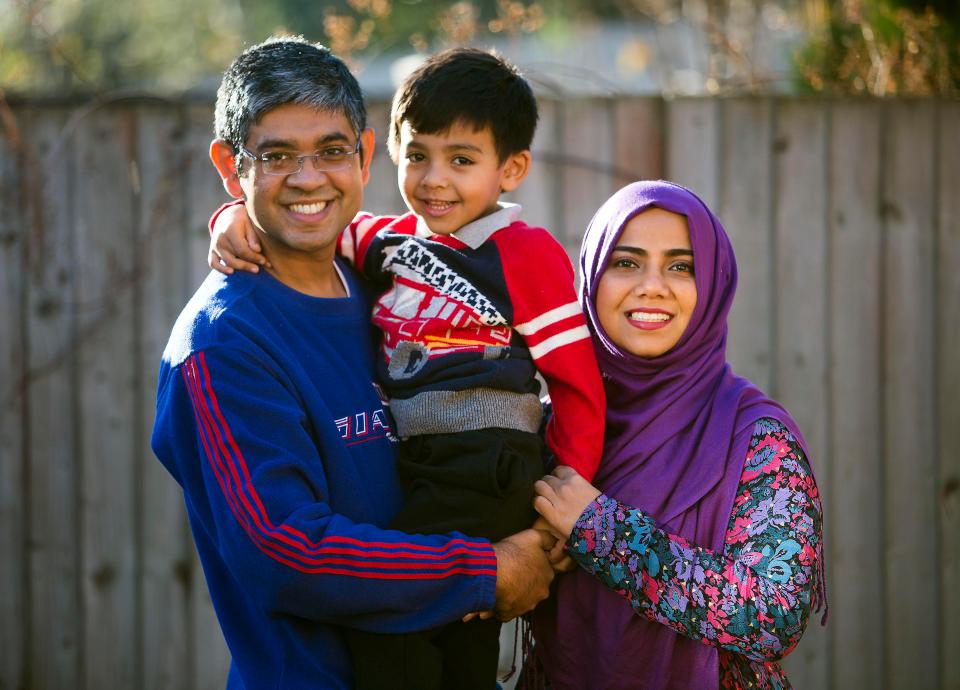  Mohammad, left, Shafen, right and Arshan Anam are fans of the bargain getaways