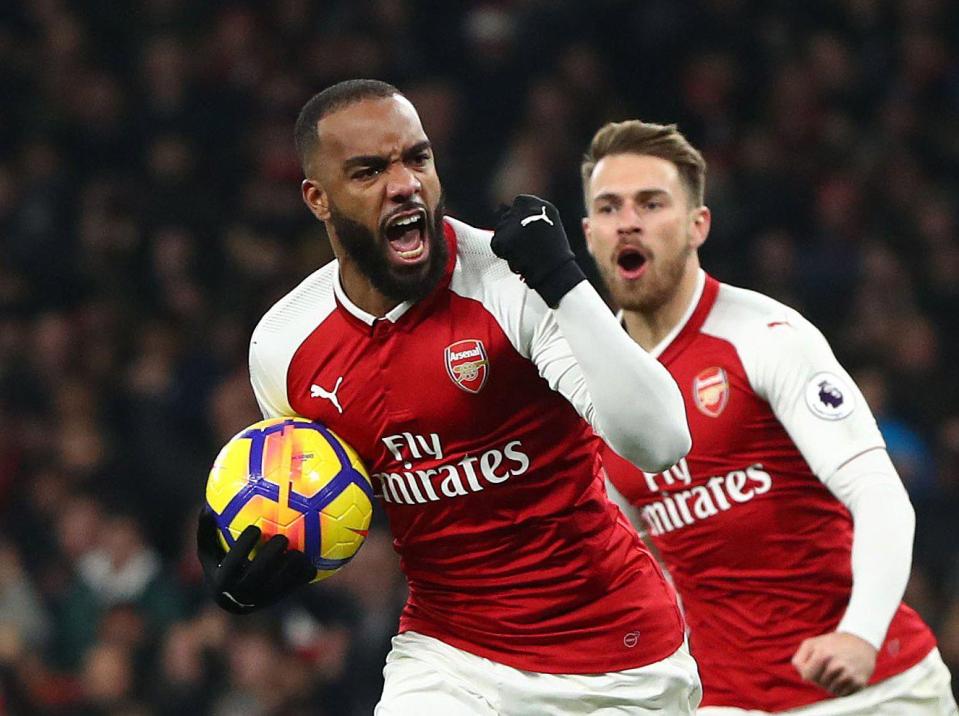 Alexandre Lacazette gave Arsenal a glimmer of hope with a goal early in the second half