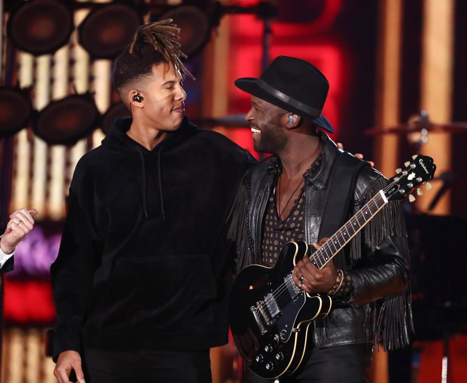  Kevin later performed Fast Love with Tokio Myers - but was sent home ahead of Sundays show