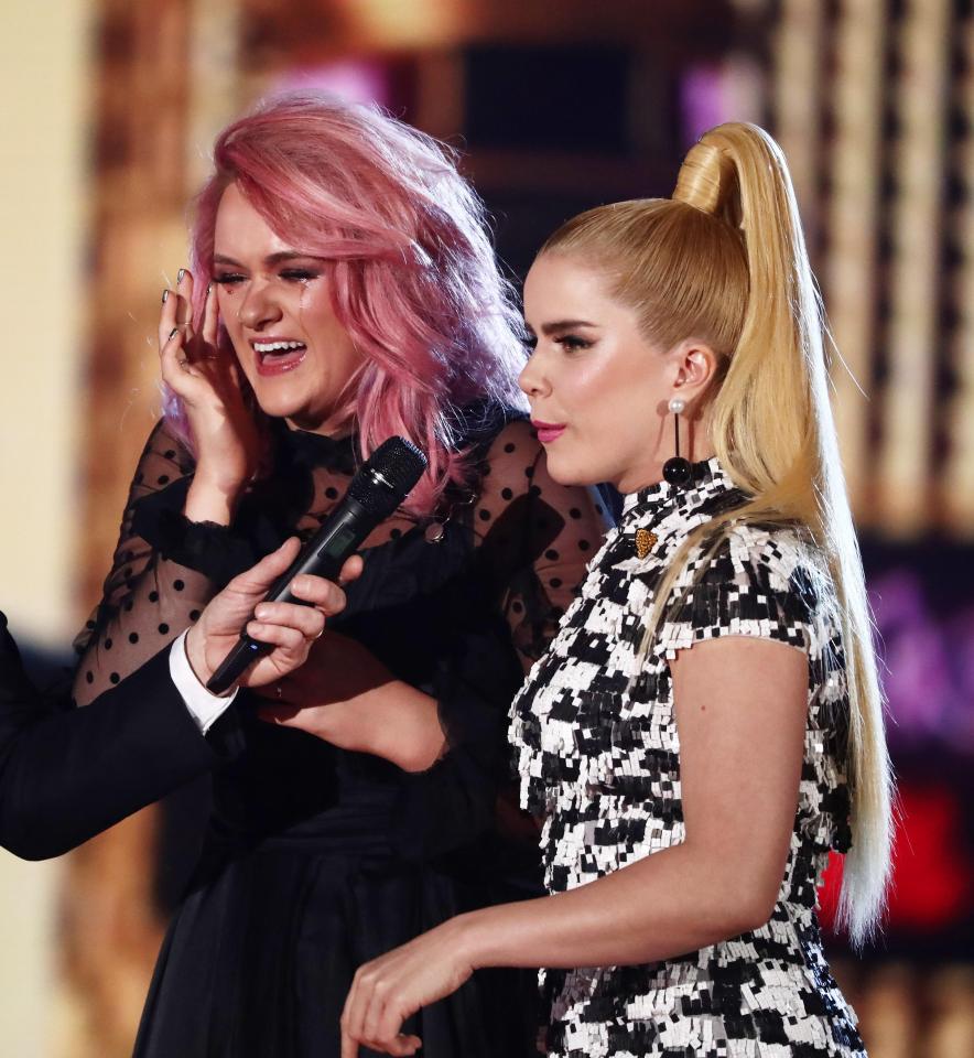  Grace was left in tears after performing with Paloma Faith