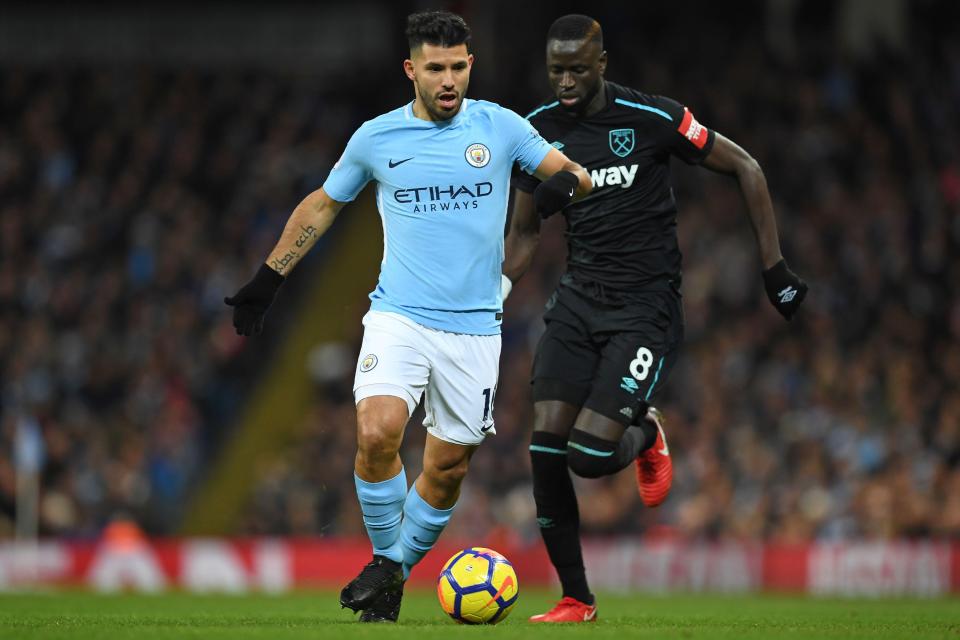 Sergio Aguero will be hoping to lead the City attack