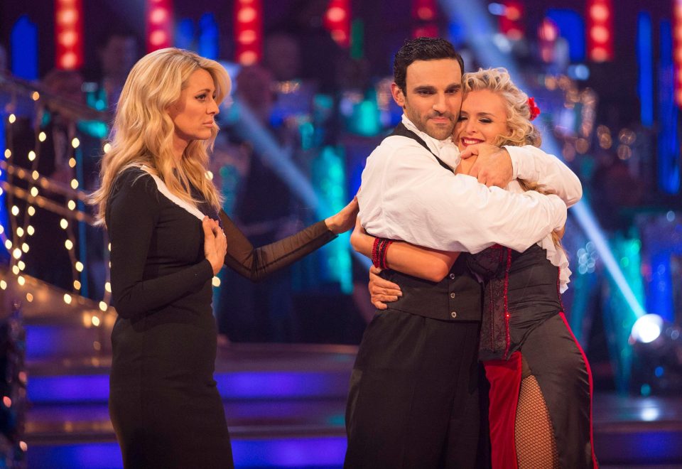  Tess Daly comiserates with Davood Ghadami and after they get the news