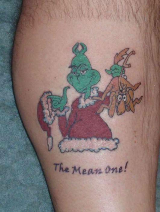  The Grinch appeared to be a popular emblem amongst festive ink lovers