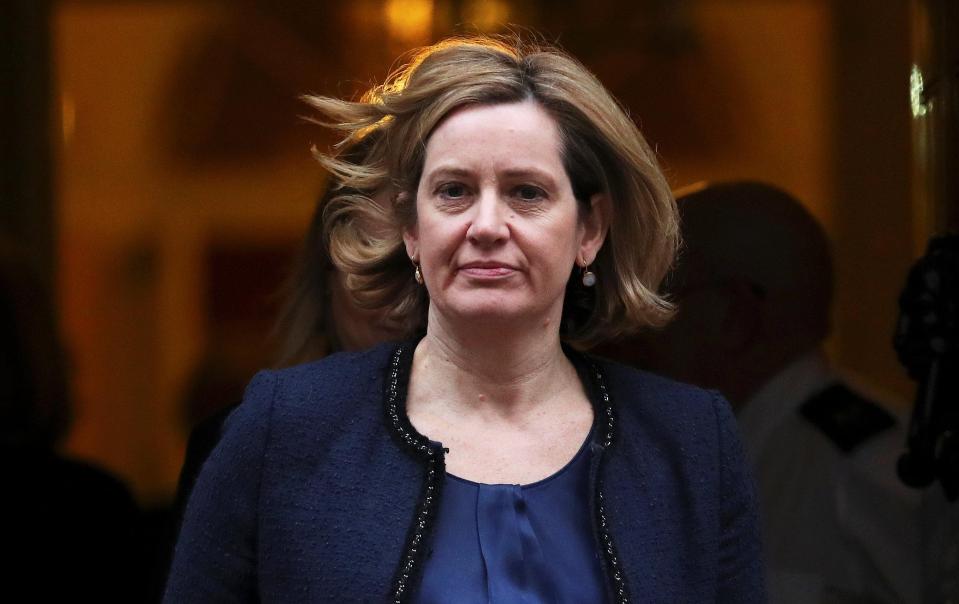  Amber Rudd is keen to keep security links between Britain and the EU