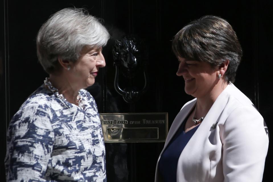  The PM and DUP leader Arlene Foster