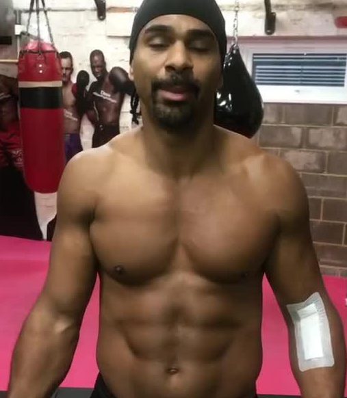 David Haye is still undergoing rehab following surgery to his bicep