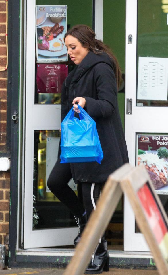  The reality star left with a bag full of food