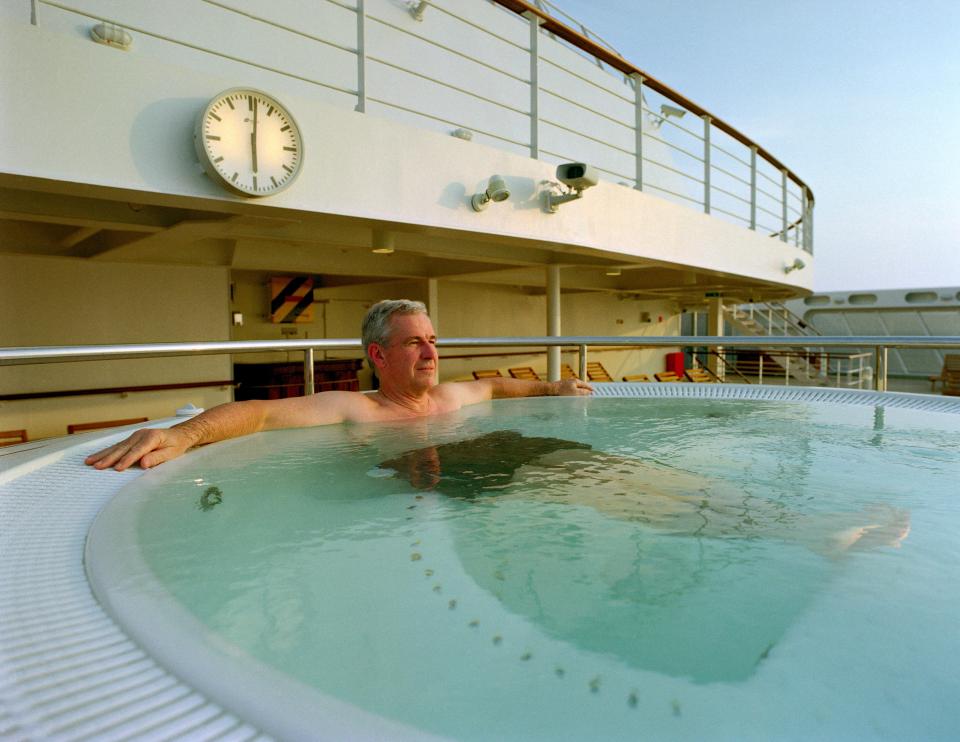  The spa hogger refuses to budge from the best spot - which is usually the Jacuzzi (stock image)