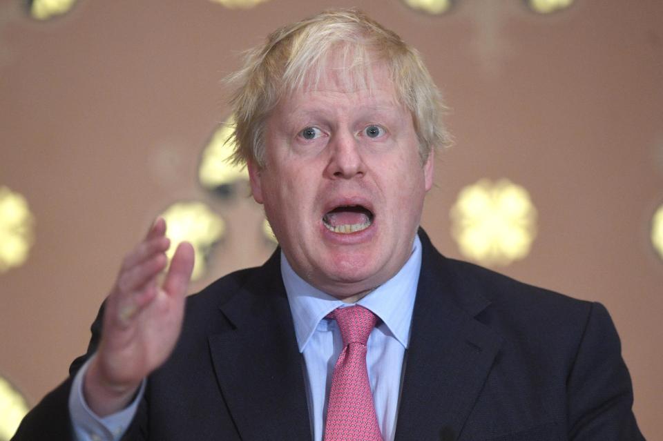  Boris Johnson eventually laid down the gauntlet to Donald Trump and challenged him to 'show leadership' in the Middle East