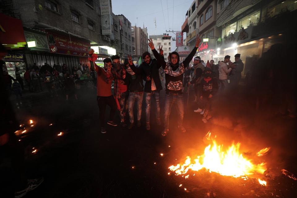  Violent clashes have already seen 16 Palestinians injured