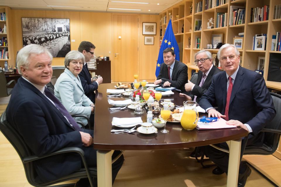  The Prime Minister and David Davis made an early morning trip to Brussels this morning