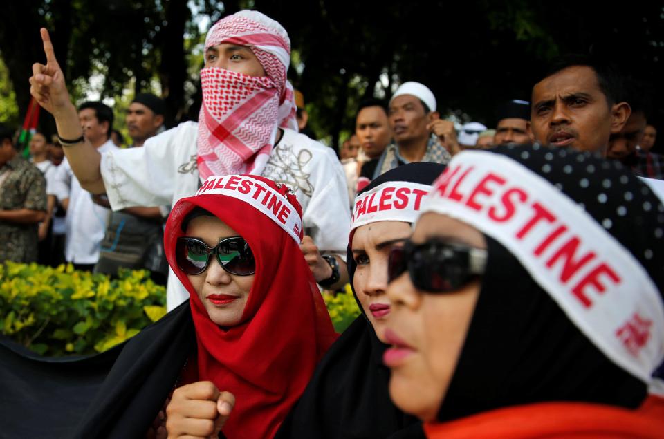  Protesters in Indonesia have taken to the street to demonstrate against the decision