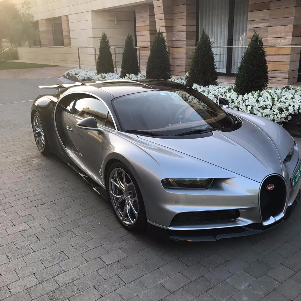 Cristiano Ronaldo owns a £2.15million personalised CR7 Bugatti Chiron as part of his garage