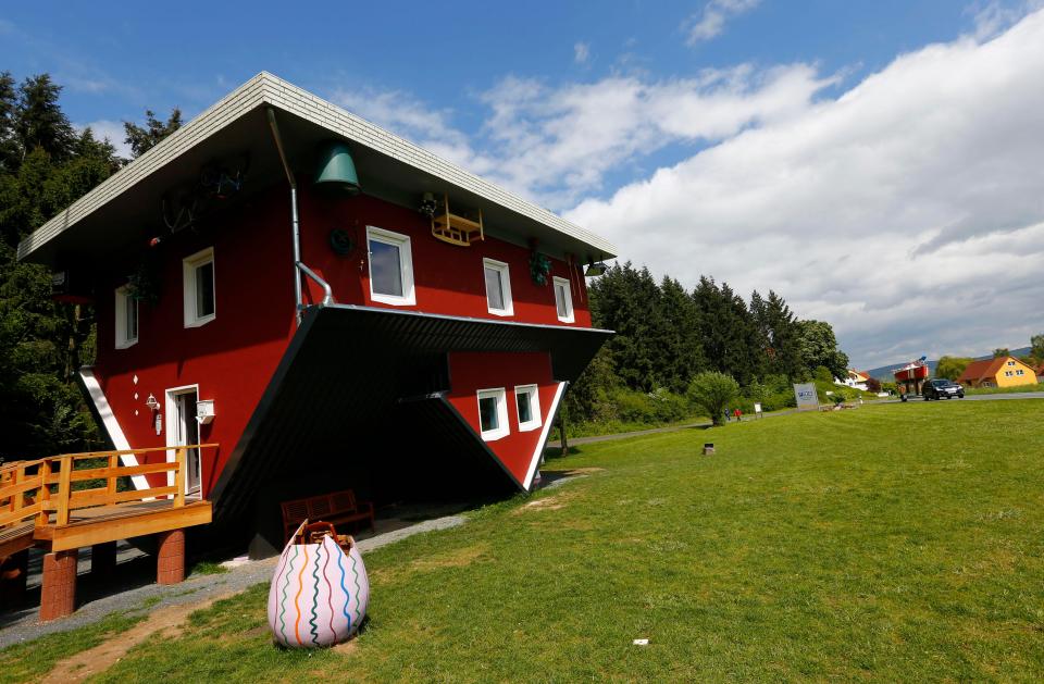  Everything is topsy turvy in this amazing house built in Germany