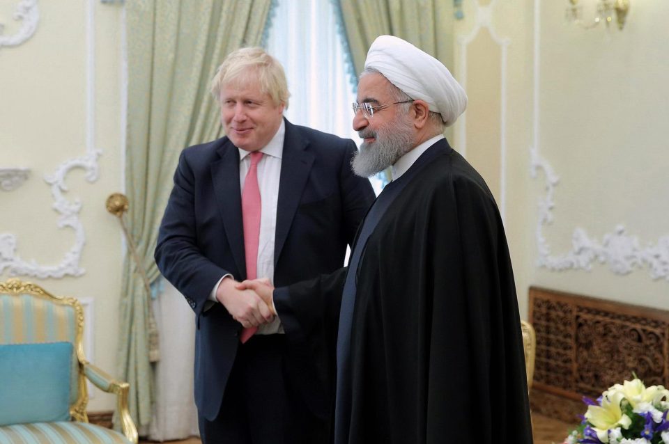  Boris Johnson meeting the President of Iran Hassan Rouhani. State media in the country say the Foreign Secretary left 'empty handed'