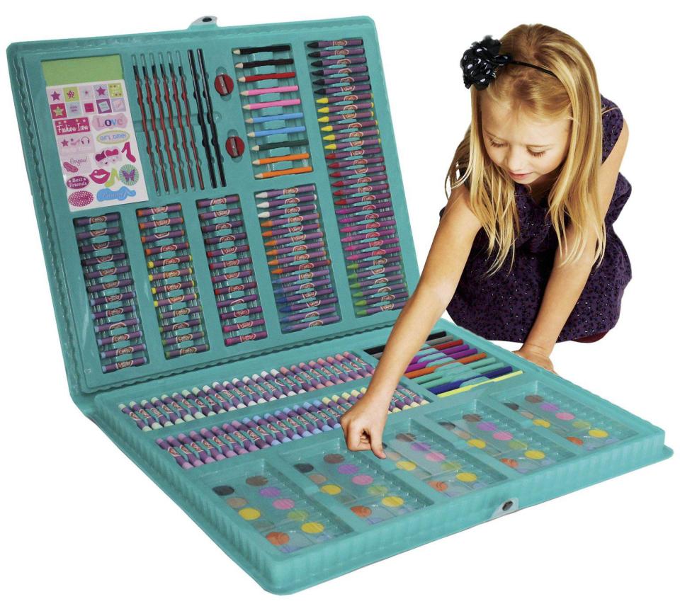  This 250-piece art set is guaranteed to supply your child with endless hours of creative fun