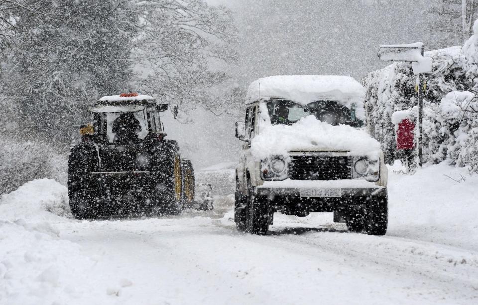 People across Britain are seeing freezing conditions