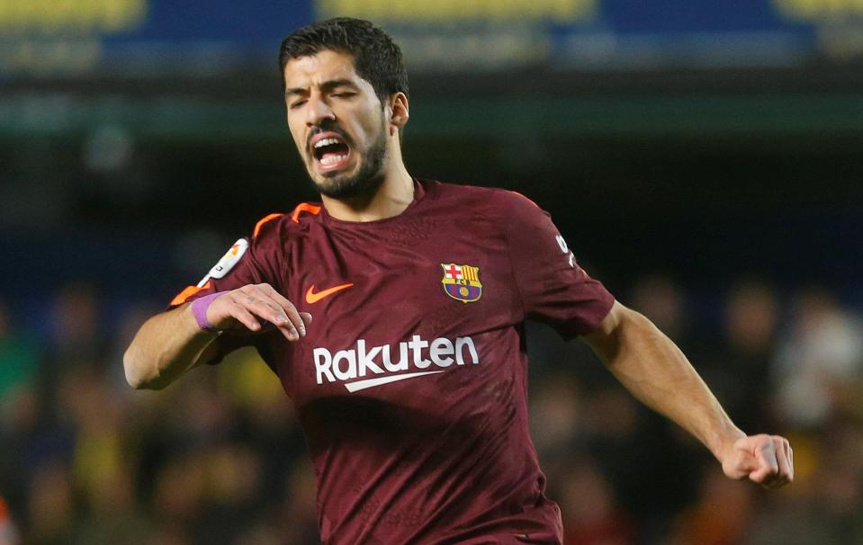 Barcelona striker Luis Suarez