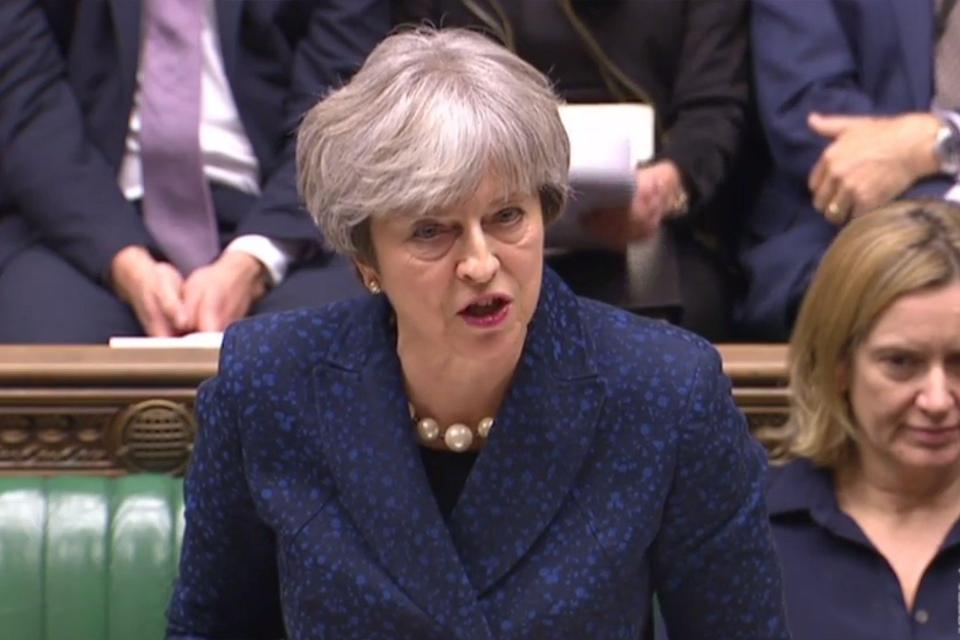 Theresa May has condemned all threats of violence made against MPs on social media