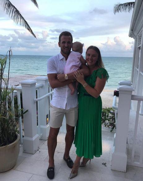  Katie dazzled in a stunning green dress on holiday with Harry and their baby daughter Ivy, who was born in January 2017