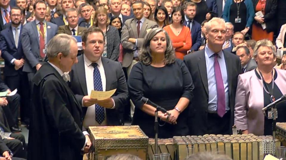  Tory rebels humiliated the Prime Minister as the amendment passed by four votes